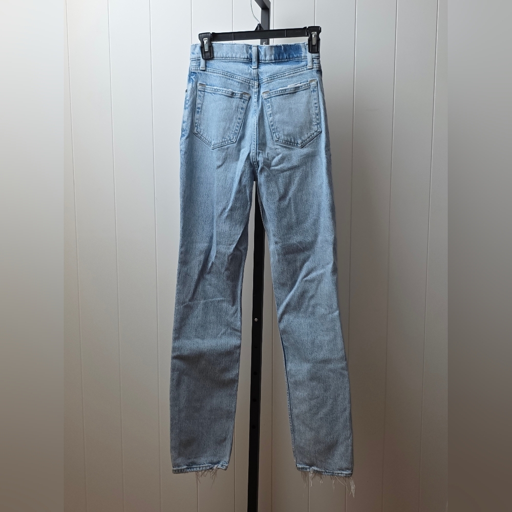 Abercrombie & Fitch ’90s Straight Ultra High Rise Jeans Size 25 / 0L Light Wash - Picture 2 of 3
